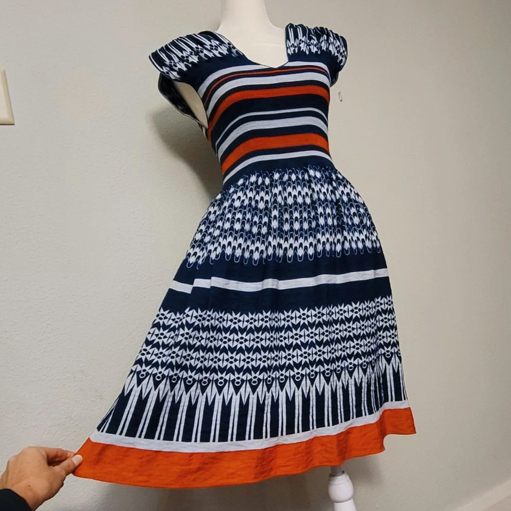 Marrakesh Stripe Stretch Dress by Max Edition